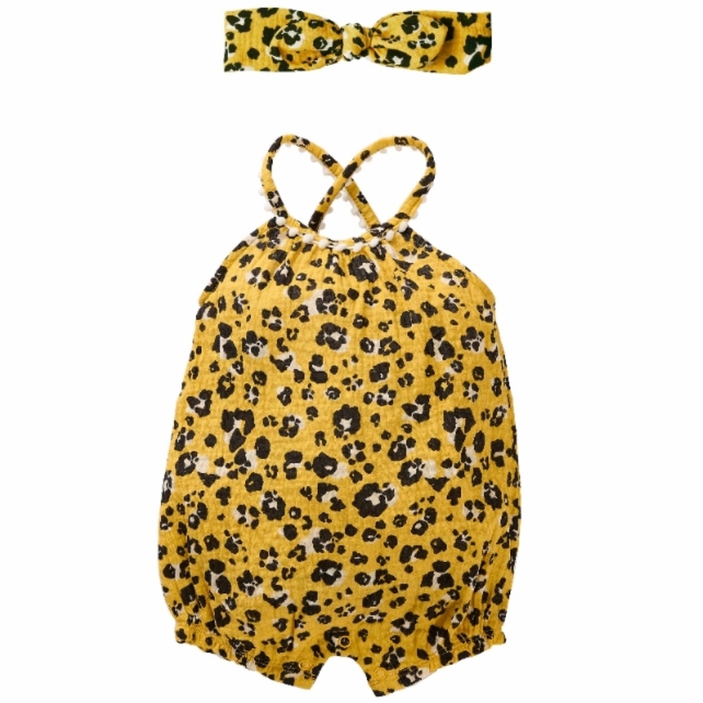🆕️ Mud Pie Leopard Print Romper